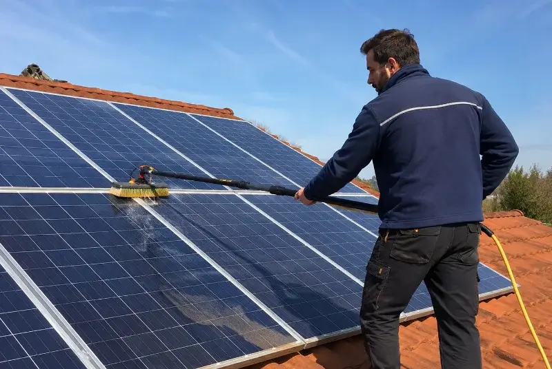 Nettoyage et entretien de panneaux solaires à la Couture